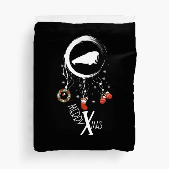 Winter dreamcatcher Christmas Walrus Duvet Covers