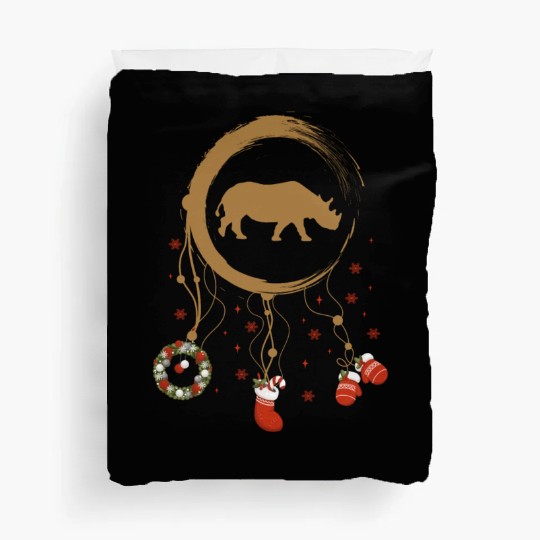 Winter dreamcatcher Christmas Rhino Duvet Covers