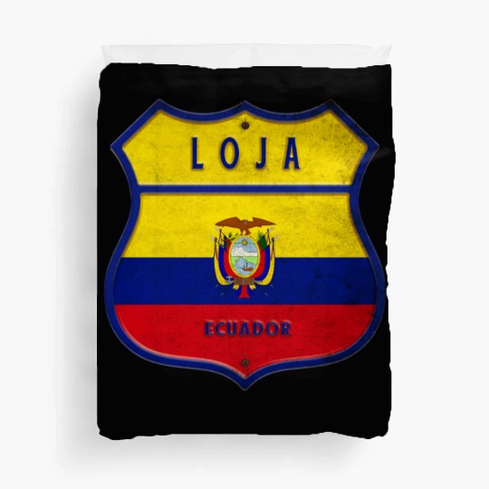 Loja Ecuador coat of arms flag design Duvet Covers