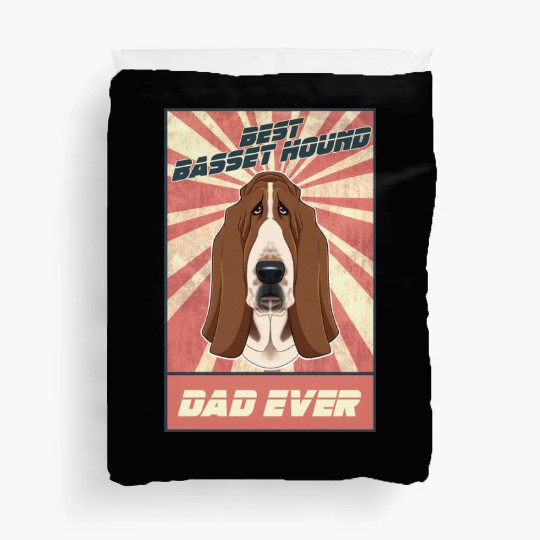 Best Basset Hound Dad Ever I Basset Lover Duvet Covers