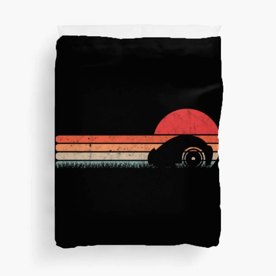 Mähroboter Retro Lawn Robot Vintage Duvet Covers