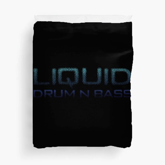 Liquid Drum N Bass Blue DNB Version Duvet Covers