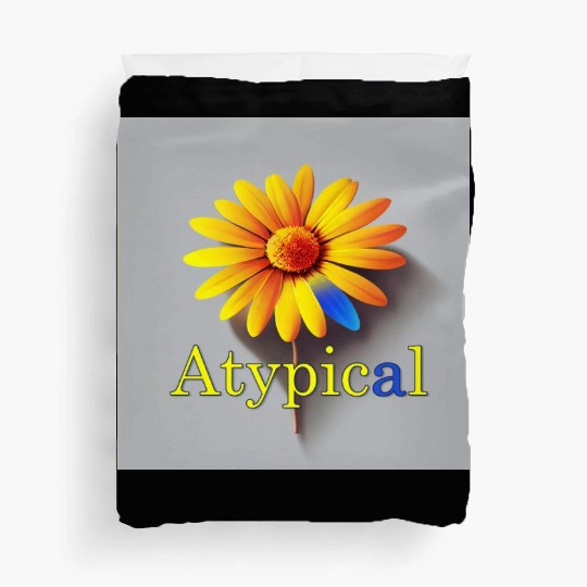 Colorful flower, atypical or neurodivergent Duvet Covers