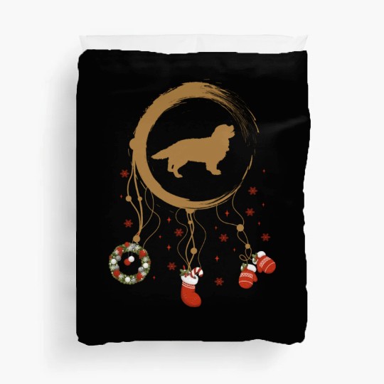 dog dreamcatcher Christmas Cavalier King Charles S Duvet Covers