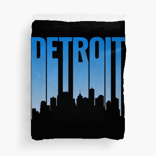 Detroit Michigan Skyline Duvet Covers