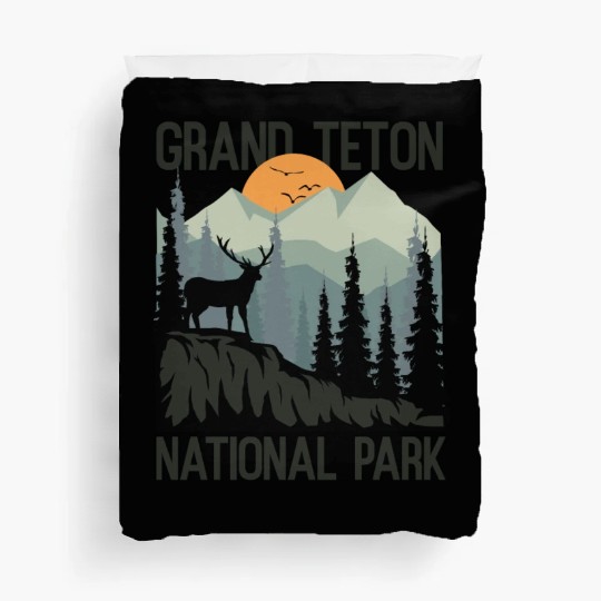 Grand Teton National Park Mountains Wilderness Duvet Covers