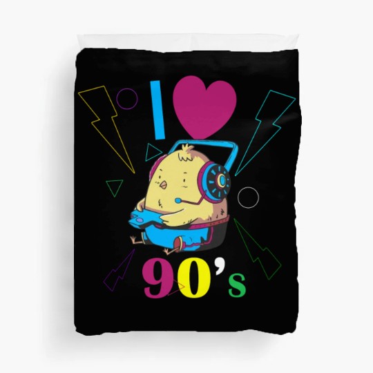 1990's 90s I Heart Nineties I Love the 90's Old Duvet Covers