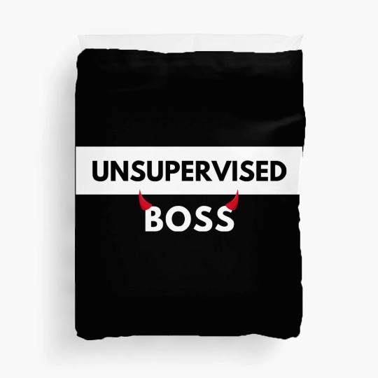 UNSUPERVISED BOSS FUNNY CUTE DESIGN Duvet Covers