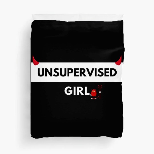UNSUPERVISED GIRL FUNNY CUTE DESIGN Duvet Covers