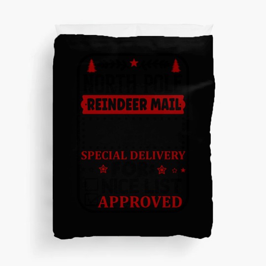 North Pole Reindeer Mail Duvet Covers