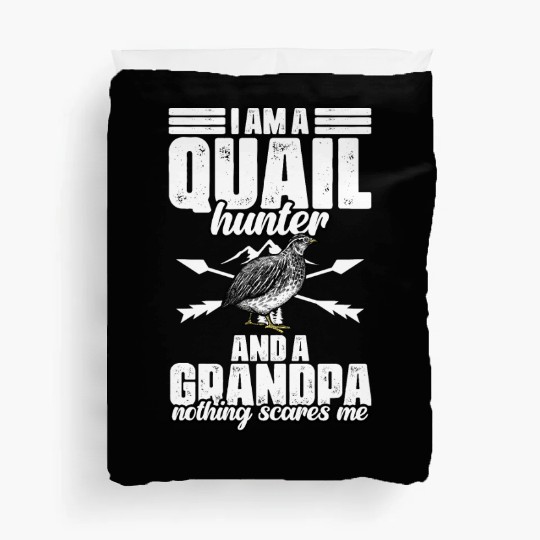 Funny Quail Hunting Hobby For Bobwhite Quail Duvet Covers