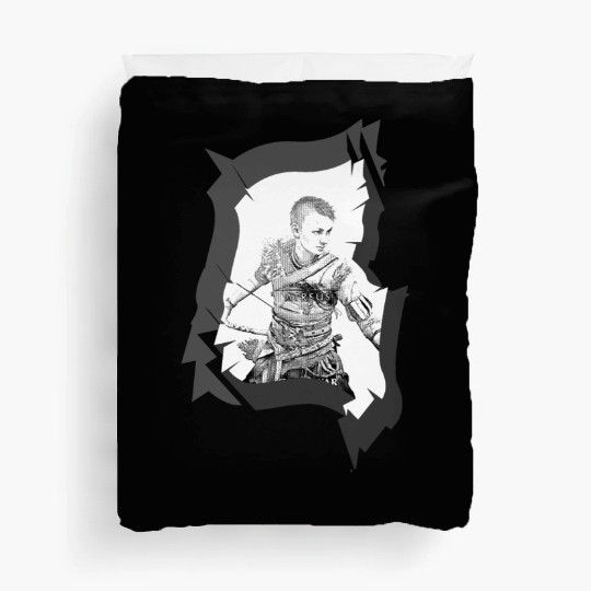 Son kratos,god of war. PS 4 Duvet Covers