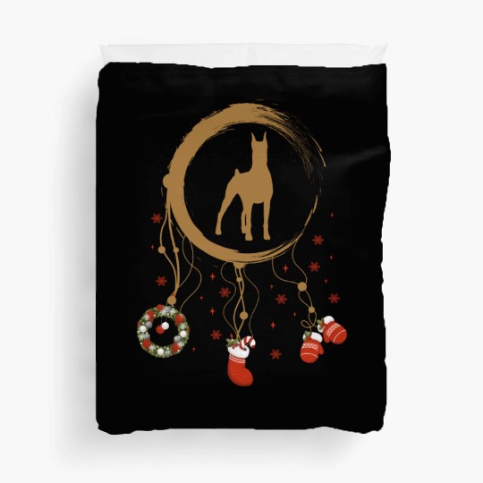 dog dreamcatcher Christmas Doberman Duvet Covers
