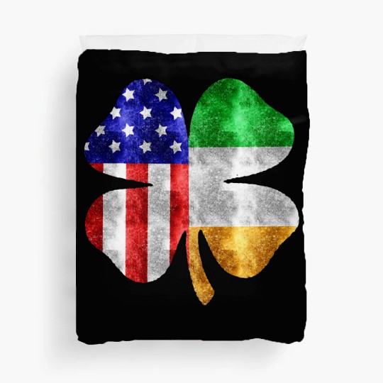 Irish American Flag St Patricks Day Duvet Covers