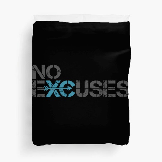 Cross Country Running No Excuses Duvet Covers