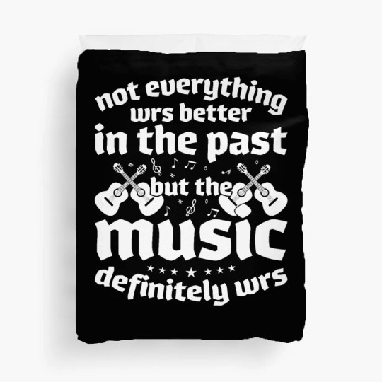 Retro Vintage 70s 80s Music Rock Guitar Duvet Covers