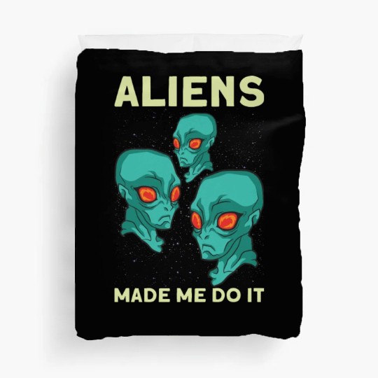 Alien Extraterrestrial Area 51 UFO Space Geek Gift Duvet Covers