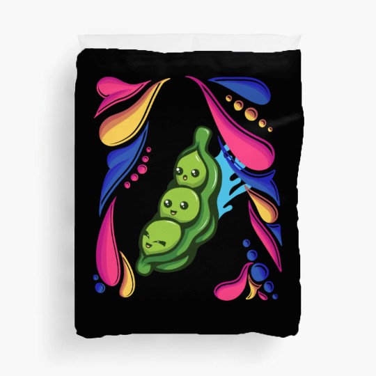 Pea Vegetable Vegan colorful Duvet Covers