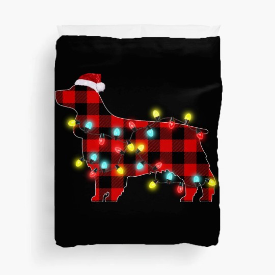 English Cocker Spaniel Christmas Dog Lover Pajamas Duvet Covers