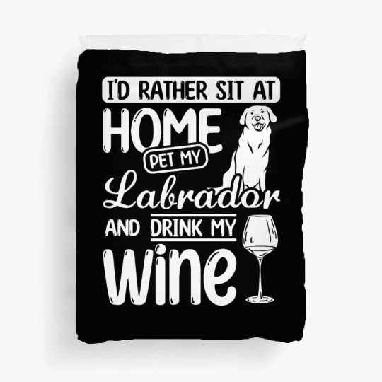 Wine and Labrador Duvet Covers