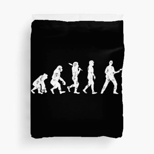 Evolution guitar bassist Duvet Covers