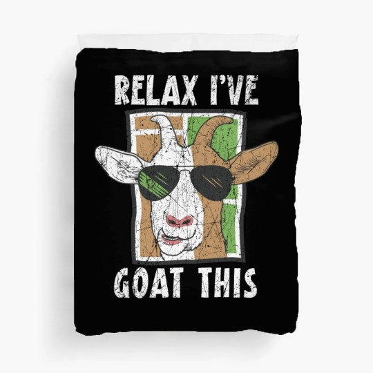 Relax I've Goat This Goat Whisperer Farm Animal Duvet Covers