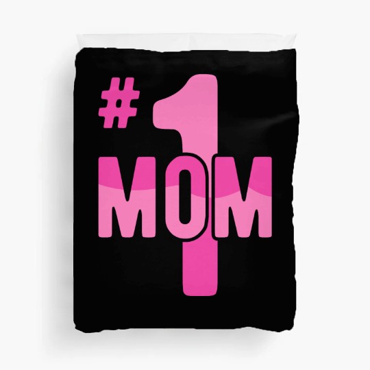 Hashtag Number One Mom Mothers Day Idea Mama Women Duvet Covers