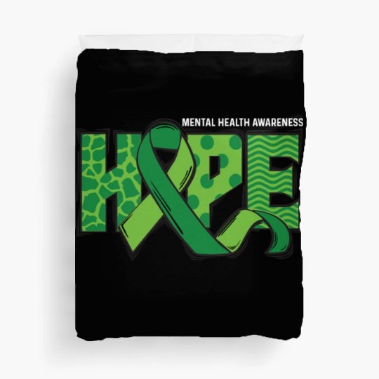 Hope Green Mental Health Awareness Duvet Covers