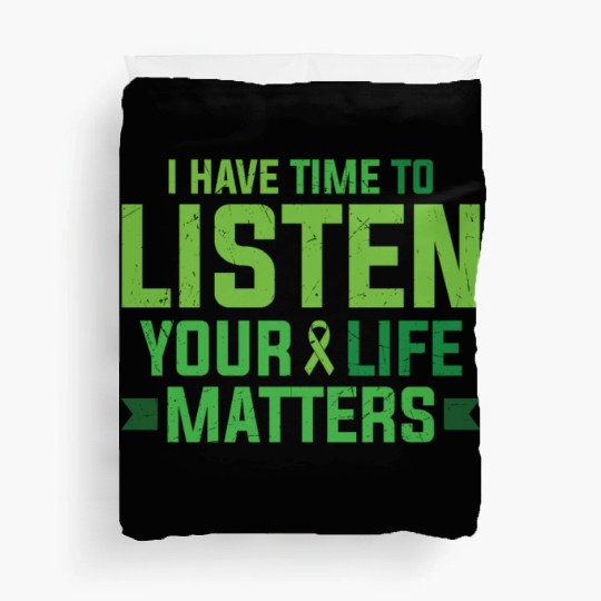 Fight The Stigma Butterfly Mental Health Duvet Covers