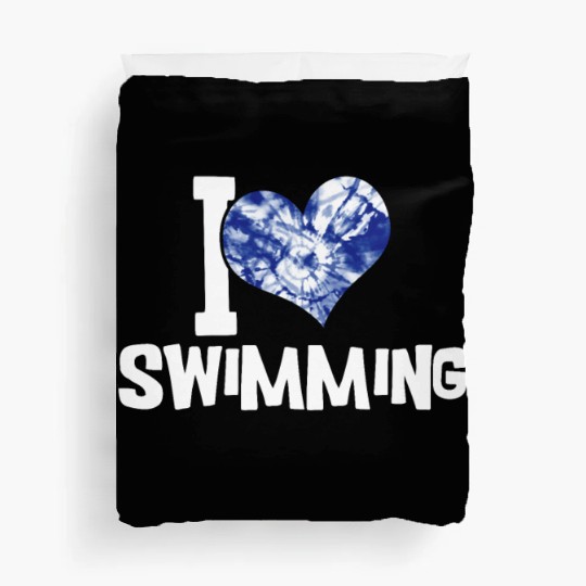 I Love Swimming Swimmer Swim Duvet Covers