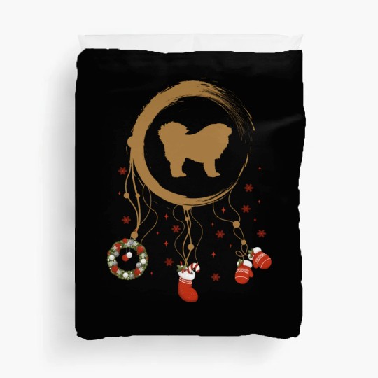 dog dreamcatcher Christmas Tibetan Mastiff Duvet Covers