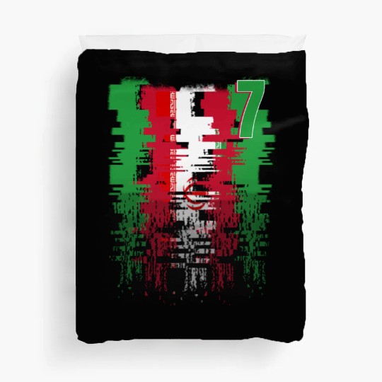 Iran Soccer team Jerseys Iran team 2022 number 7 Duvet Covers