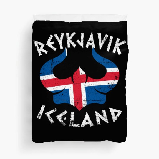 Reykjavik Iceland Dragon Boat Vikings Duvet Covers