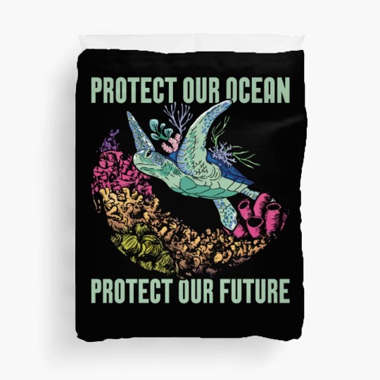 Marine Biology Protect Our Ocean Loves Marine Life Duvet Covers