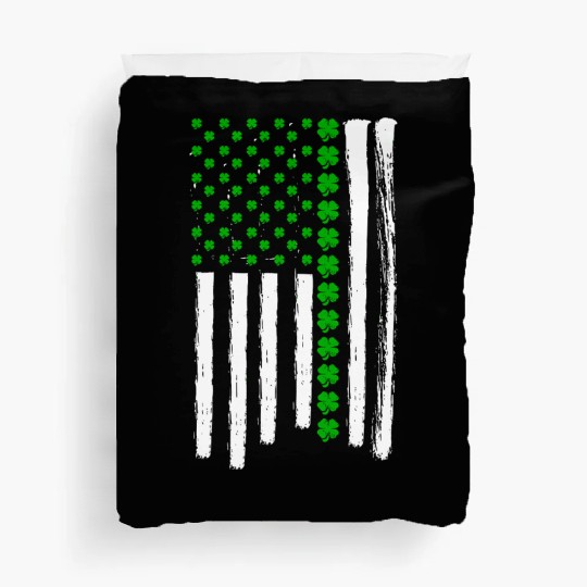 Irish American Flag St Patricks Day Duvet Covers