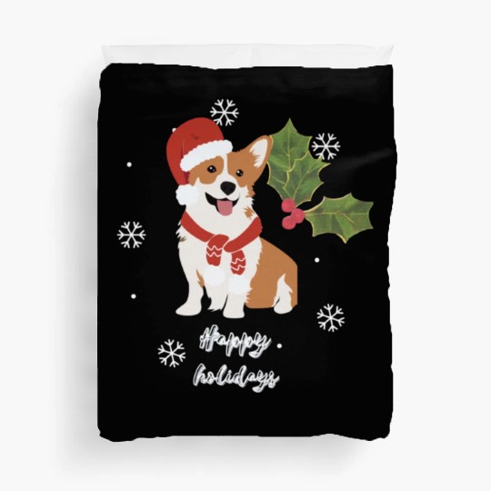 happy holidays Duvet Covers