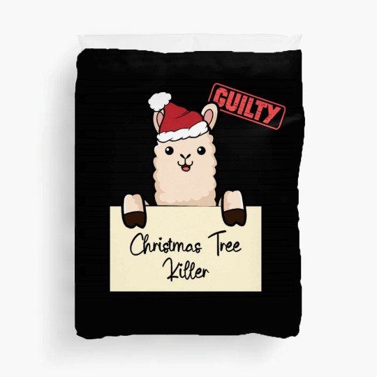 Llama christmas funny prison Duvet Covers