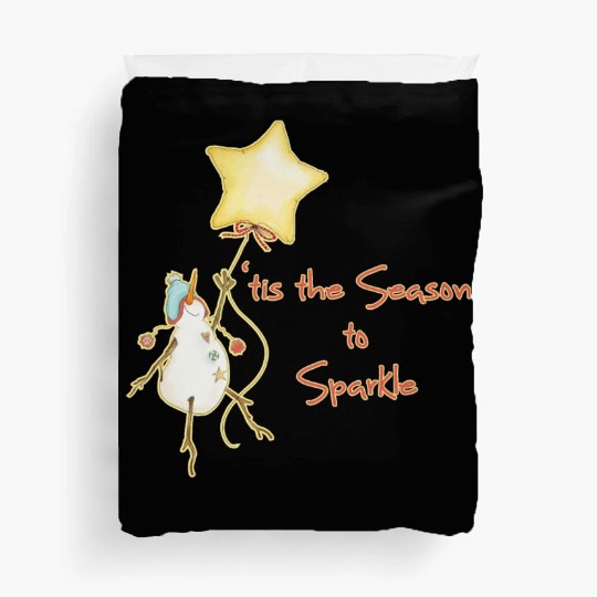 'tis the season to sparkle Duvet Covers