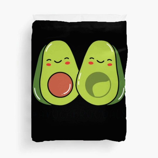 Sibling Big Brother Avocado Goals Hilarious Puns Duvet Covers