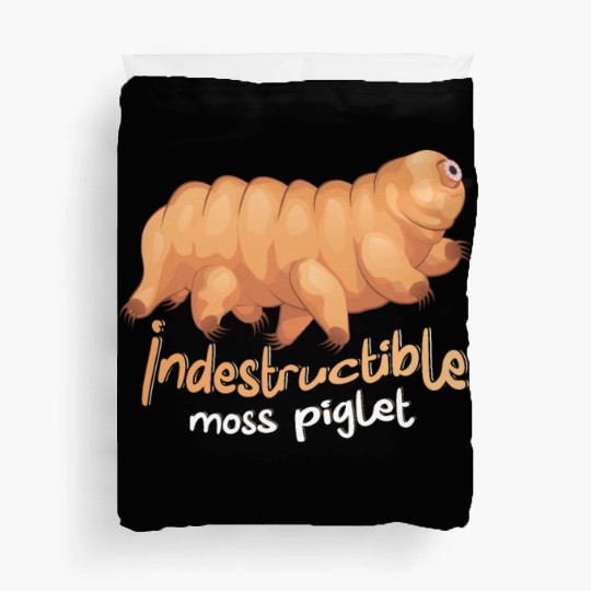 Indestructible Moss Piglet Science Tardigrade Duvet Covers