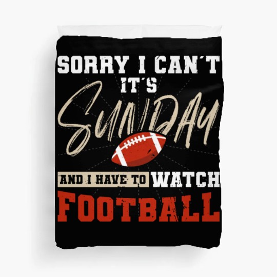 American Football Sunday Football Player Sport Fan Duvet Covers