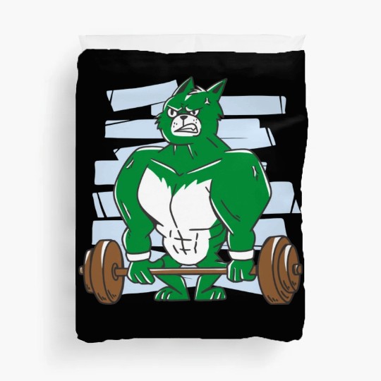 Pumping hulk. Gym Duvet Covers