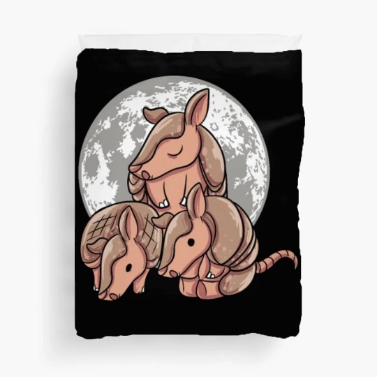 Armadillo Family Moon Duvet Covers