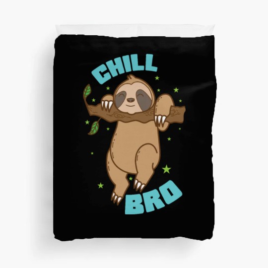Chill Bro Sloth Lazy Rainforest Duvet Covers