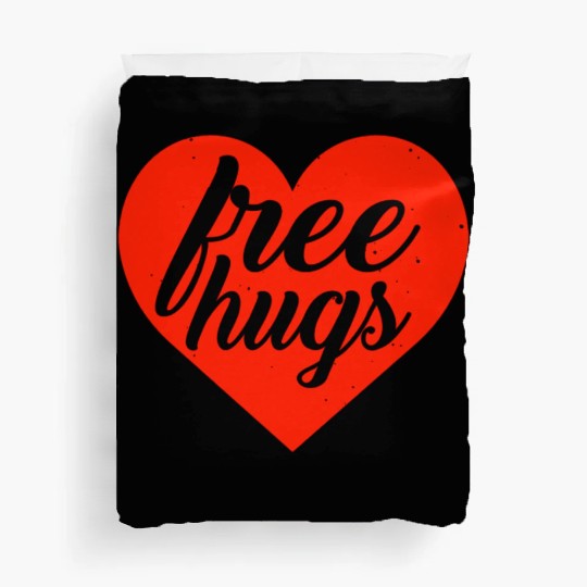 free hugs valentines day Duvet Covers