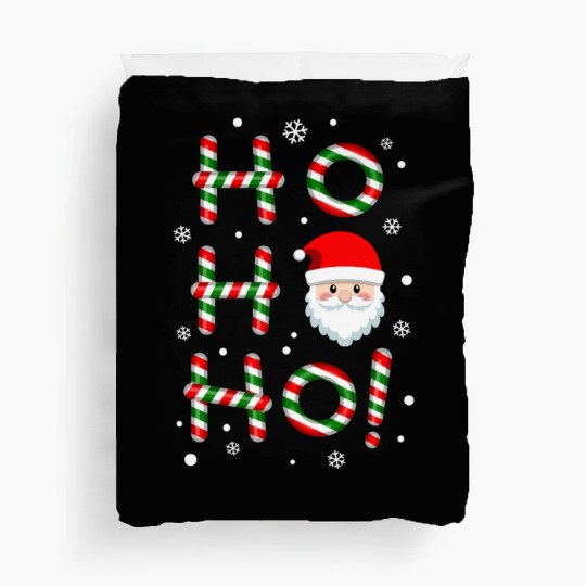 Ho Ho Ho Santa Claus Candy Cane Christmas, Xmas Duvet Covers