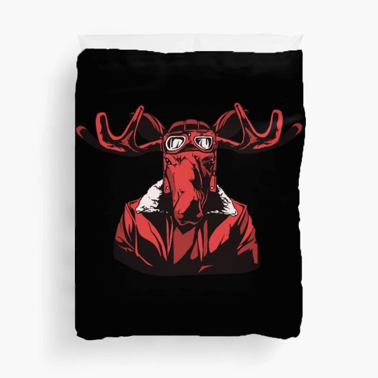 Red angry moose Red angry moose inspiration store Duvet Covers