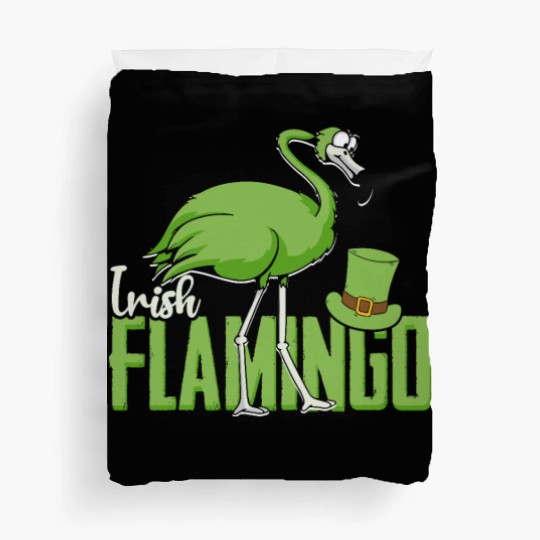 Irish Flamingo - bird Duvet Covers