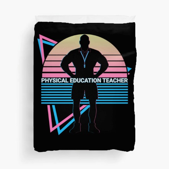 Physical Education Teacher PE Teacher Retro Duvet Covers