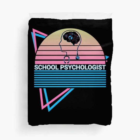 School Psychologist School Psychology Retro Duvet Covers